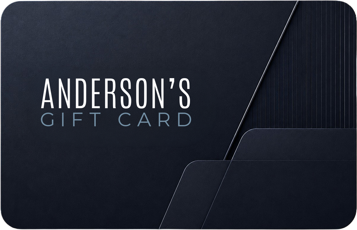 Tarjeta de regalo de Anderson's, tres unidades apiladas